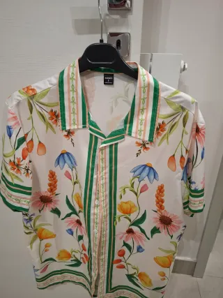 Camicia manica corta floreale