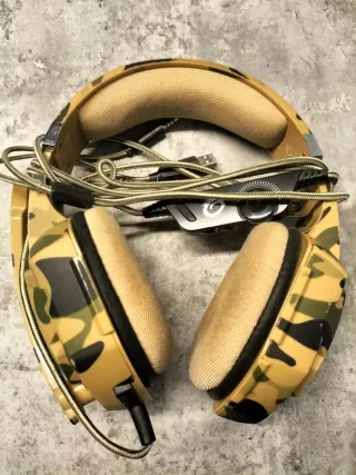 Cascos Gamer Version Tech Camuflaje