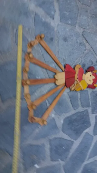 Appendiabiti vintage bambina con violino