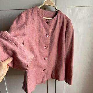 Blazer lana rosa vintage