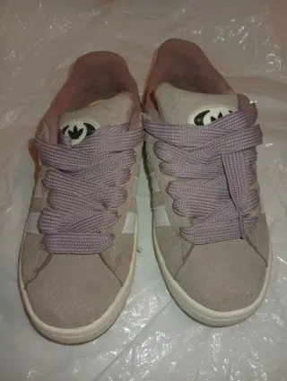 Chanclas Cuña Blancas y Marrones Adidas no origina