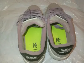 Chanclas Cuña Blancas y Marrones Adidas no origina