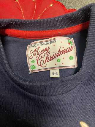 Felpa Natale Bambino 5/6 Anni Renna