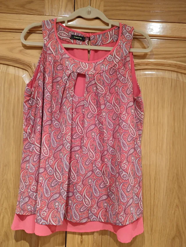 Camisa TRIO'S multicolor con estampado paisley