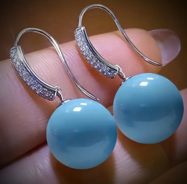 Pendientes Plata con Circonitas y Turquesas