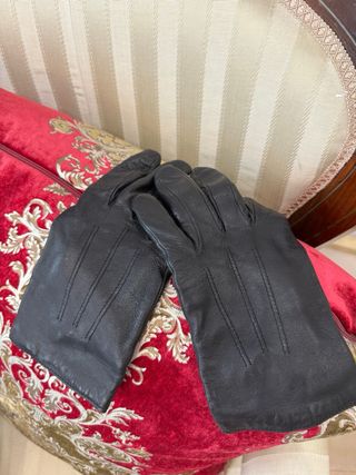 Guantes de piel mujer negros