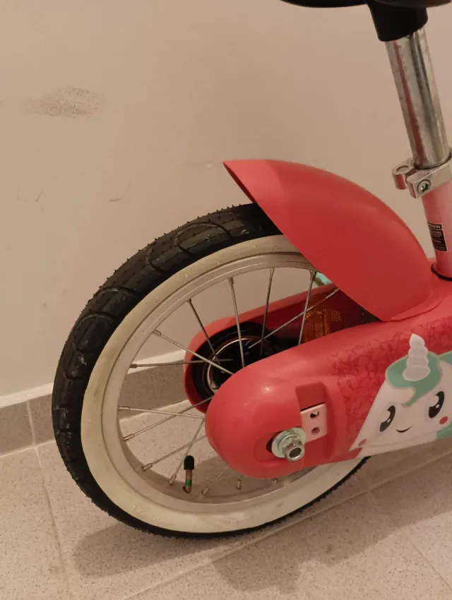 Bicicleta BTWIN 14 pulgadas rosa