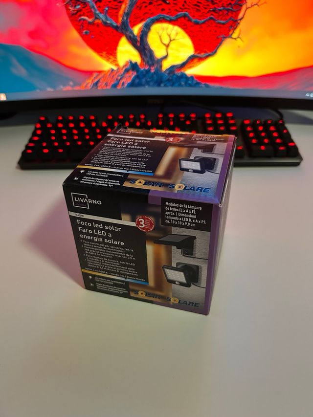 Faretto LED solare Livarno con sensore