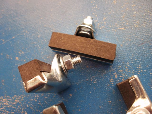 Juego 4 zapatas bici varillas