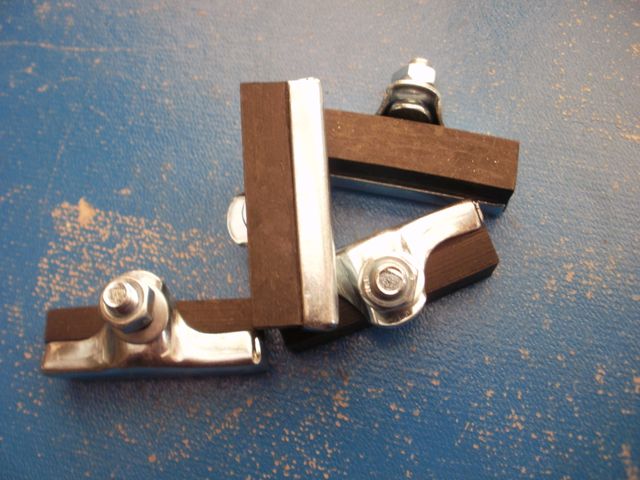 Juego 4 zapatas bici varillas