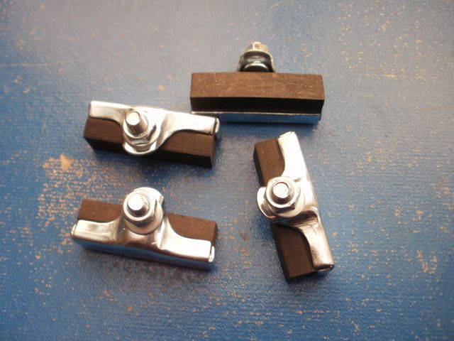 Juego 4 zapatas bici varillas