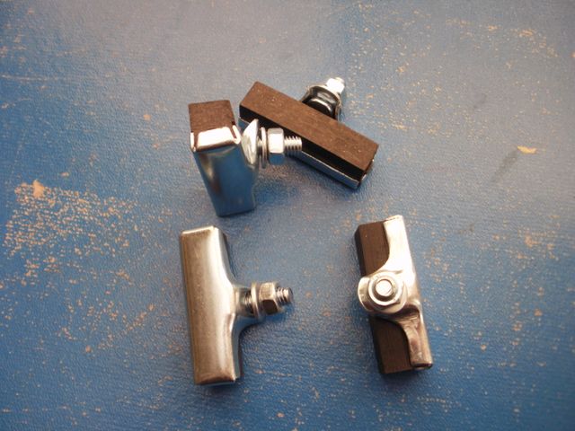 Juego 4 zapatas bici varillas