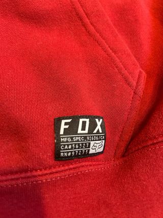 Felpa Fox Racing Rossa Vintage Moto