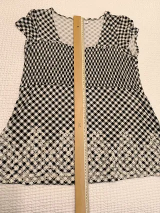 Camisa cuadros blanco y negro