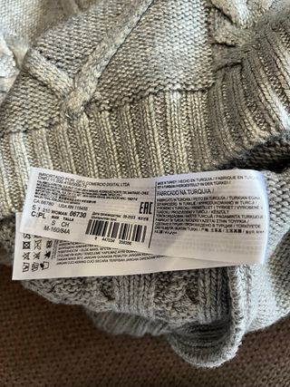 Jersey plateado trenzado