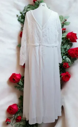 LIQUIDACIÓN Vestido Novia Largo Talla 52