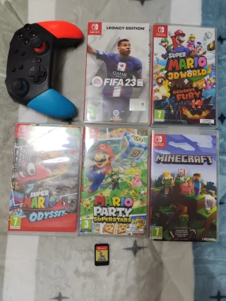 Lote Juegos Nintendo Switch + Mando