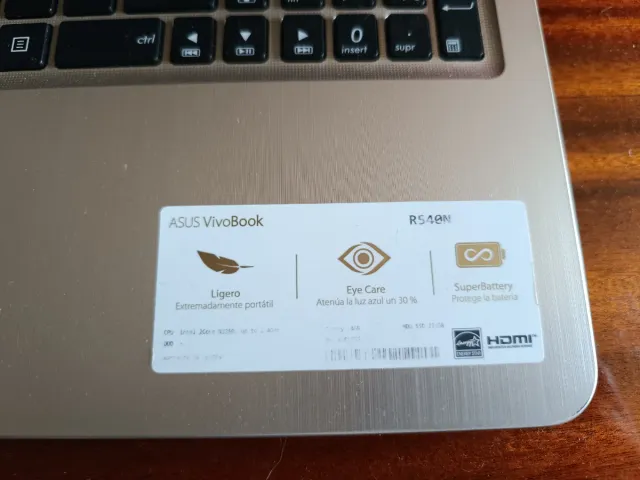 Portátil Asus Negro