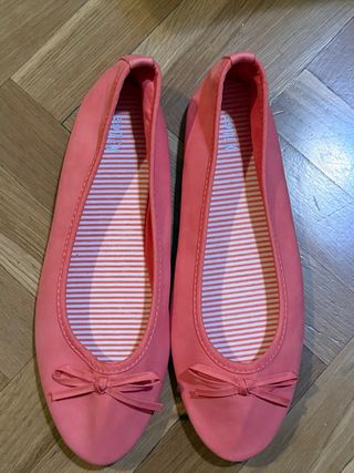 Manoletinas rosas talla 39 nuevas