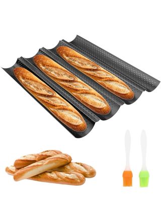 Bandeja para hornear baguettes
