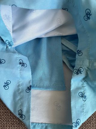 Bañador azul con estampado de bicicletas