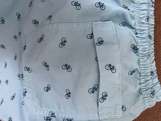 Bañador azul con estampado de bicicletas