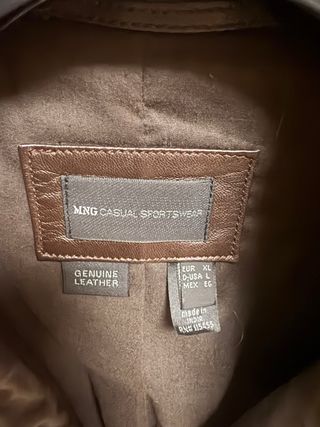 Cazadora Biker Piel Marrón