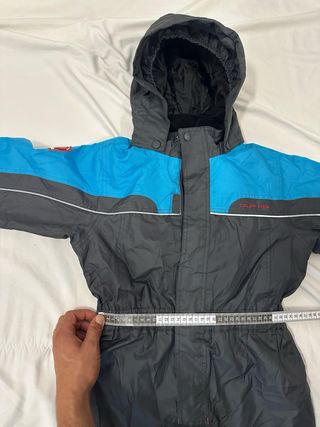 Mono de esquí infantil azul y negro