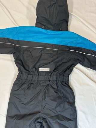 Mono de esquí infantil azul y negro