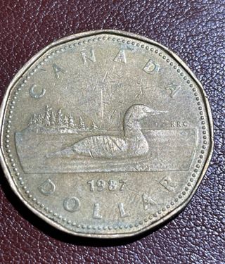 monete canadesi 1 dollaro 1987
