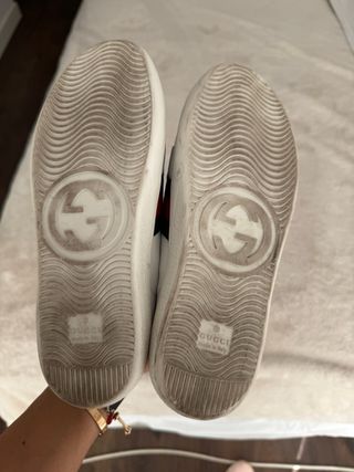 Zapatos Gucci Velcro Blanco