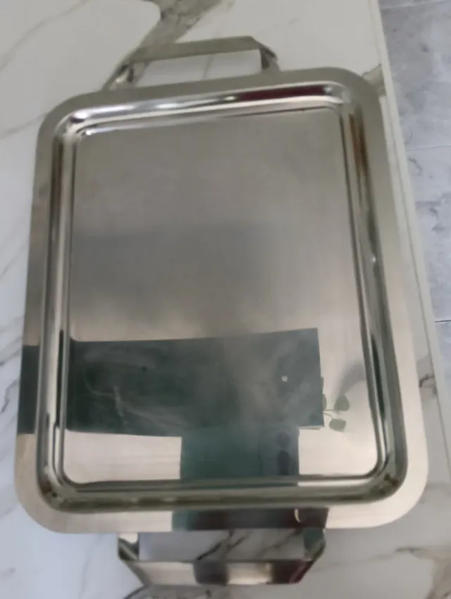 Bandeja Acero Inoxidable con Cesta y Azucarero