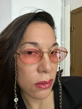 Gafas Chanel Doradas Rosas
