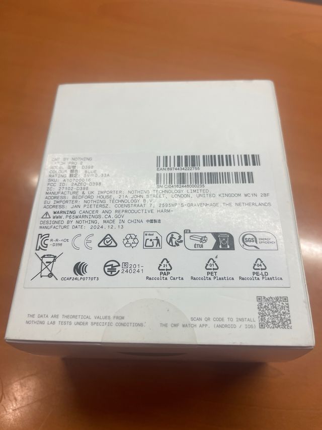 Reloj Watch Pro 2 CMT Azul