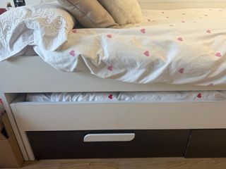 Cama doble 90cm con 2 cajones