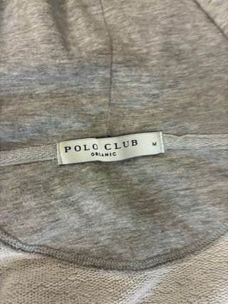 Sudadera Polo Club gris con cremallera