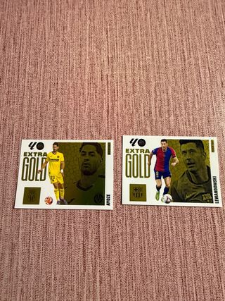 2 Cromos Extra Gold Fútbol