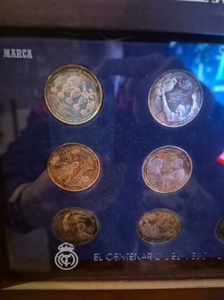 12 Monedas Conmemorativas Real Madrid