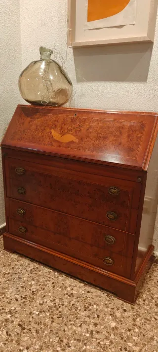Escritorio bureau Secreter madera con marquetería