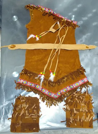 Costume da Indiana Halloween/Carnevale Taglia L