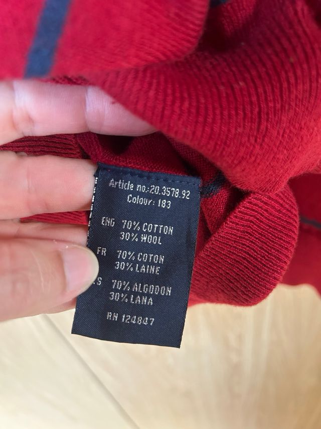 Jersey MC Rayas Rojas y Azules Talla XL