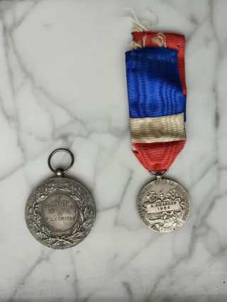 Juego medallas civiles Francia.