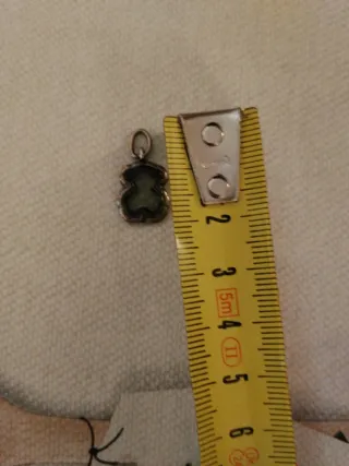 Colgante Oso Tous Verde y Plateado