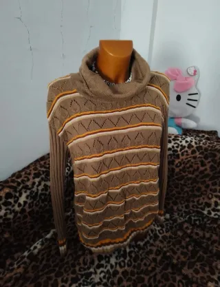 Jersey de punto vintage con rayas