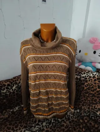 Jersey de punto vintage con rayas