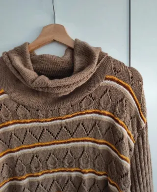 Jersey de punto vintage con rayas