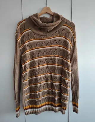 Jersey de punto vintage con rayas