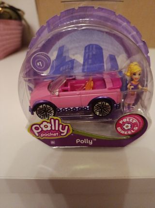 Coche y Muñeca Polly Pocket Rosa