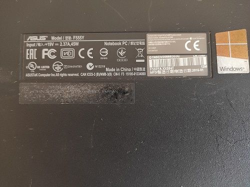 ASUS Notebook F555Y Ordenador Portátil