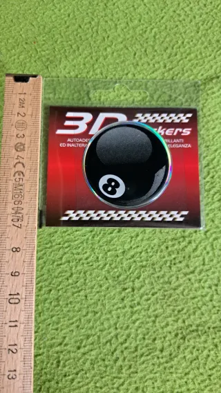 Adesivo 3D Palla da Biliardo 8